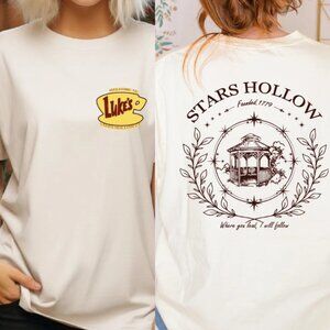 Stars Hollow Where You Lead I Will Follow T-Shirt, Back and Front Stars Hollow